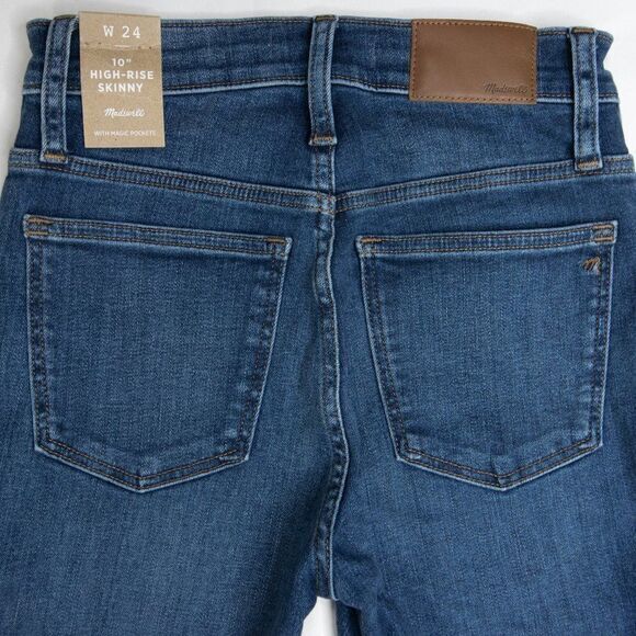 Top rated! Madewell 10" High-Rise‎ Skinny Jeans in Bradshaw Wash, size 24 - Picture 11 of 16